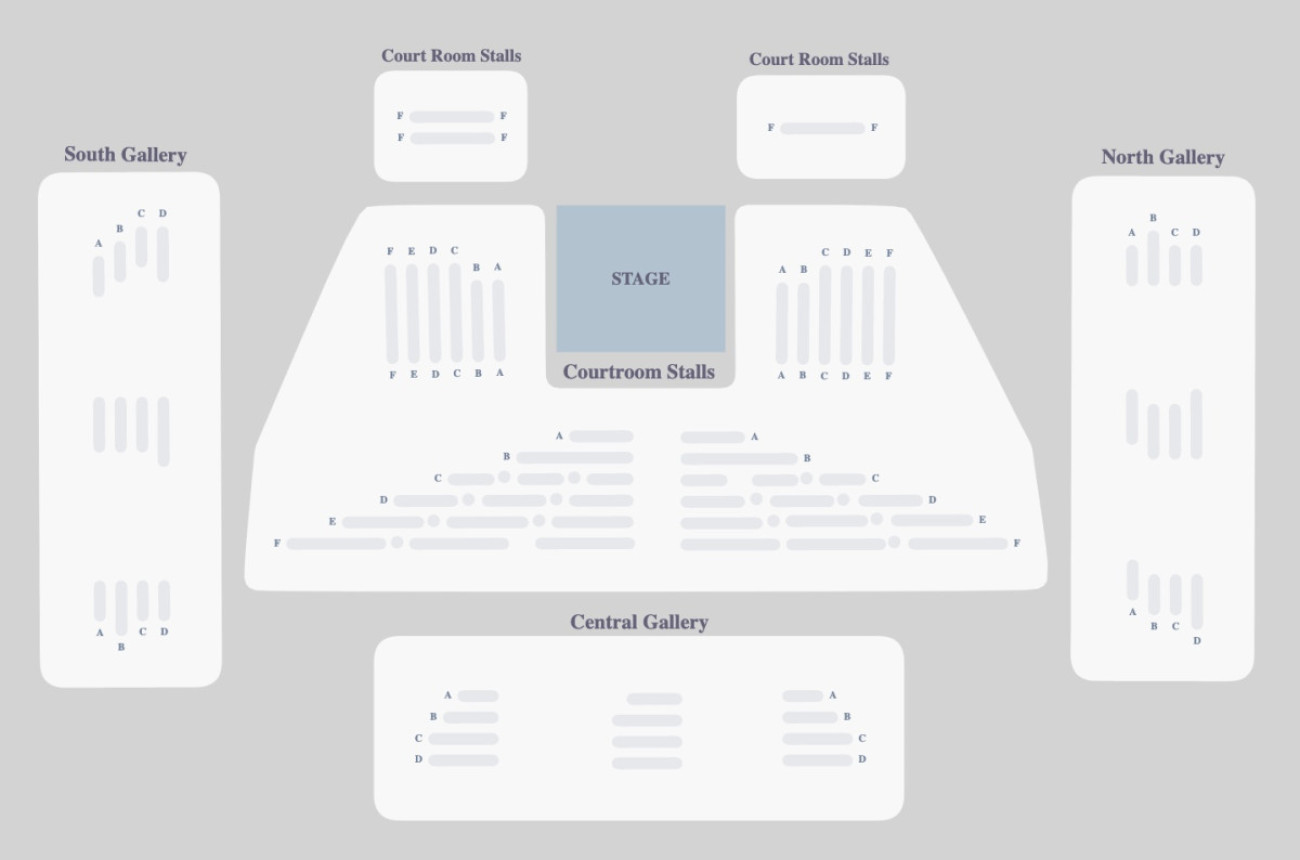 Plano de asientos de London County Hall