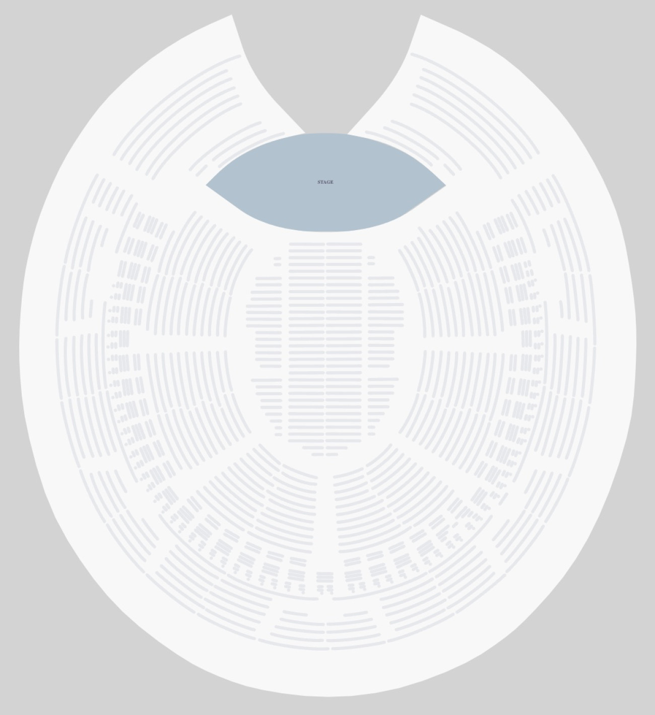 Plano de asientos de Royal Albert Hall